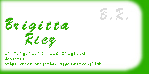 brigitta riez business card